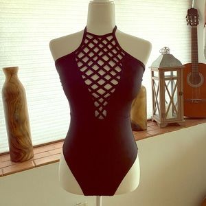 Kenneth Cole black bathing suit